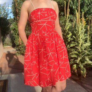 Girls From Savoy Red Asterisk Dress